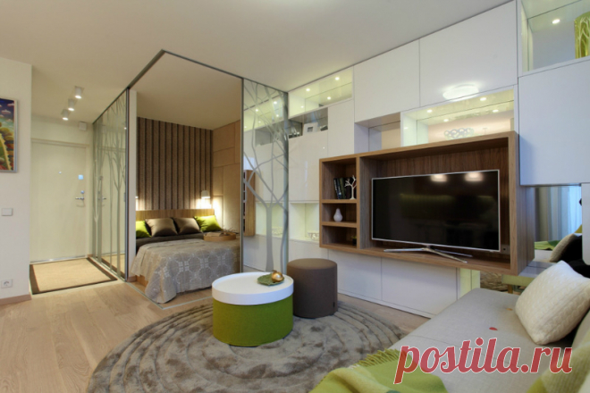 Exceptionally Designed Small Apartment - Decoholic When it comes to incorporating nature and modern architecture, no other interior design gets it as perfectly as this one by Ambraziene Audrone. With a clean look and art embedded into...