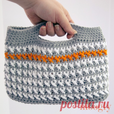 Free #Crochet Pattern: Сумочка Манчестер