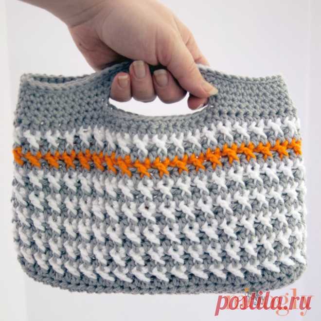 Free #Crochet Pattern: Сумочка Манчестер