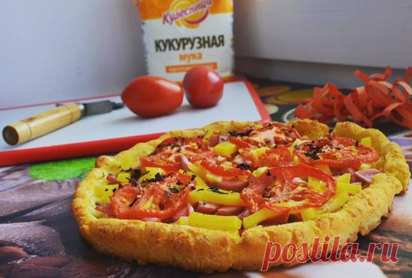 Кукурузное тесто для пиццы. Рецепт с пошаговыми фото