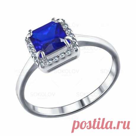 Кольцо из серебра с синим фианитом арт. 94011246
1090 руб