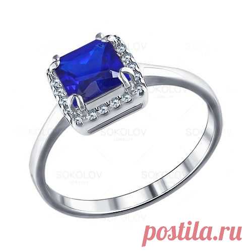 Кольцо из серебра с синим фианитом арт. 94011246
1090 руб
