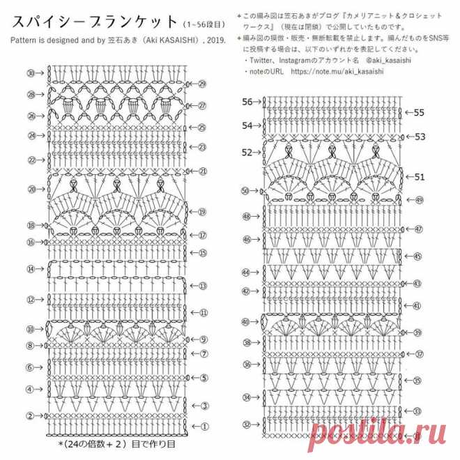 Free Pattern / スパイシーブランケット（Spice of Life Blanket ）｜笠石あき｜note