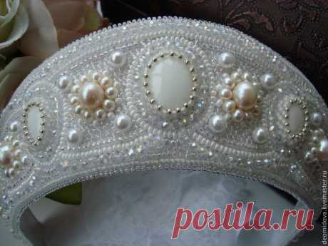 Кокошник / диадема в русском стиле – купить в интернет-магазине на Ярмарке Мастеров с доставкой - 5X0XVRU | Новочеркасск