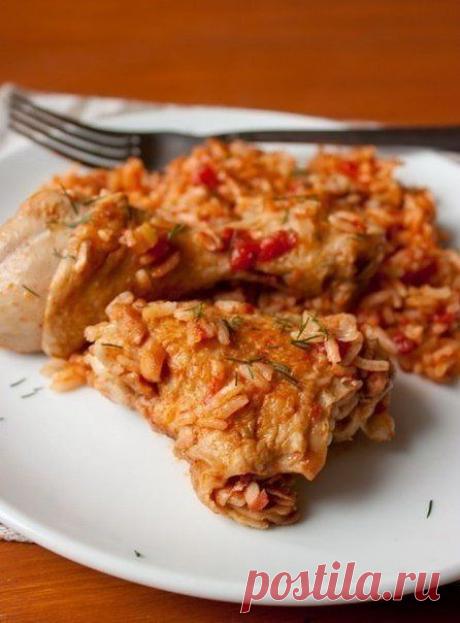 Как приготовить курица с рисом в томате - рецепт, ингридиенты и фотографии