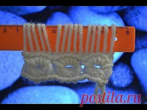 Вязание на линейке крючком - Яндекс.Видео