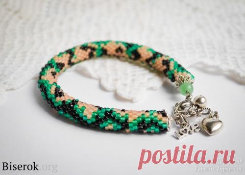 Вязание жгута. Расшифровка схем. Браслеты из бисера, Вязание с бисером – Бисерок