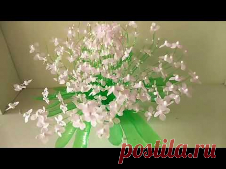 TỰ LÀM CHẬU HOA TRANG TRÍ TỪ CHAI NHỰA - YouTube