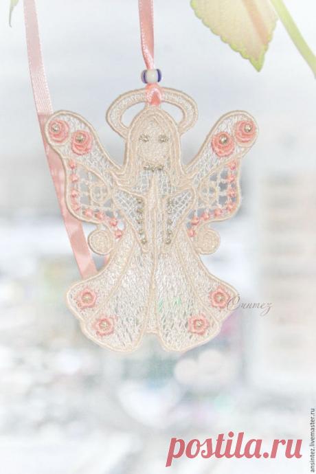 Купить Цветочный Ангел вышитый кружевной декор игрушка для мобиля - Ангел хранитель, ангел снов
