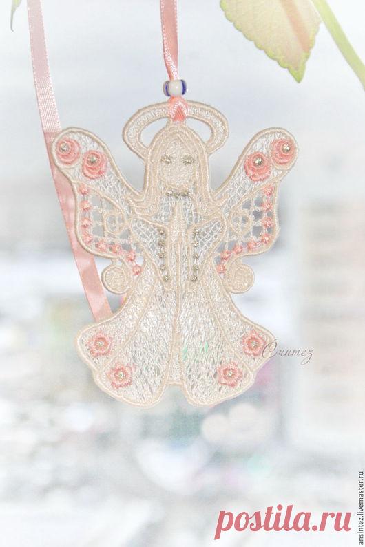 Купить Цветочный Ангел вышитый кружевной декор игрушка для мобиля - Ангел хранитель, ангел снов