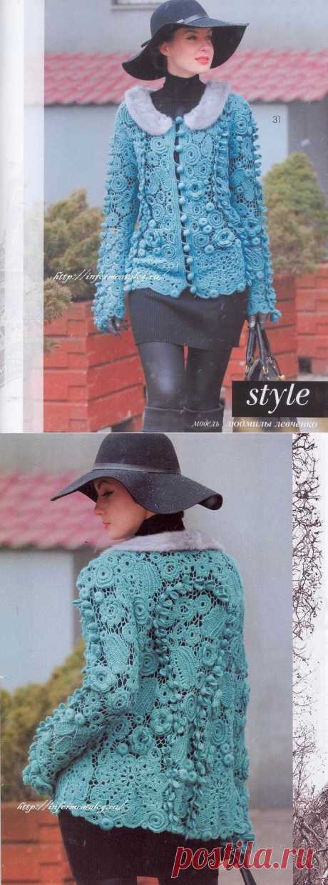Жакет в Технике Ирландского Гипюра | Ниточка