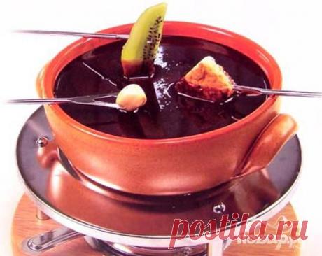 Шоколадное фондю - кулинарный рецепт на Повар.ру
