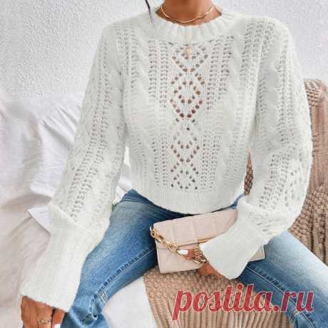 Женственные и непринуждённые вязаные вещи в белом цвете и его оттенках: 5 идей для вязания спицами | Вяжем вместе! | Дзен