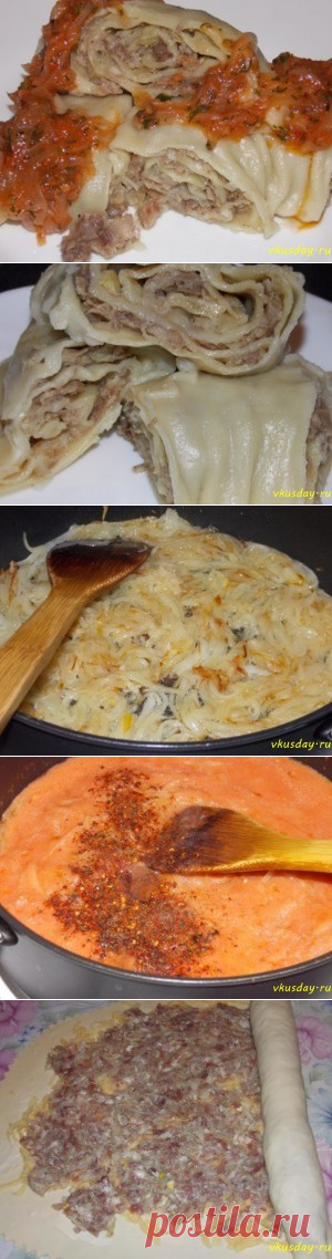 Паровой рулет с мясом | Вкусный день