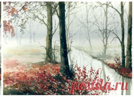 Рисуем осенний пейзаж