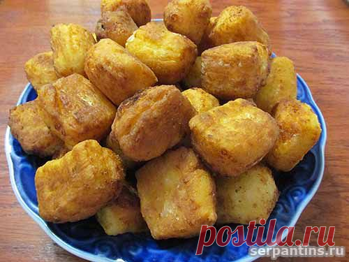 Пончики из творожного теста с изюмом | Домашняя кулинария