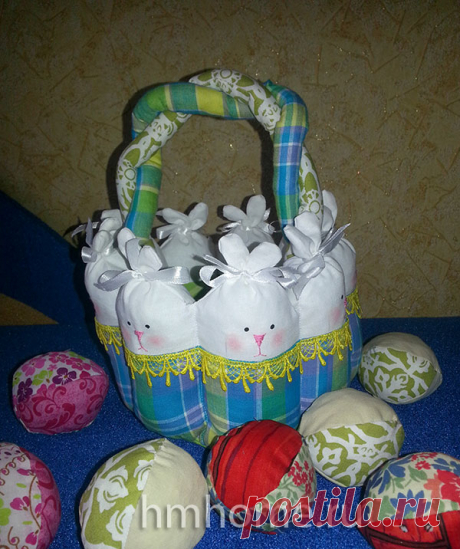 Пасхальная корзинка «Зайчата» - Домашний hand-made