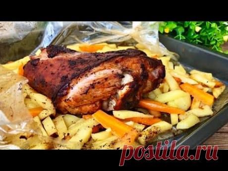 МУЖСКОЙ ОБЕД! Свиная Рулька с картофелем!