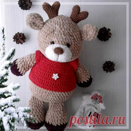 PDF Олень Яшка крючком. FREE crochet pattern; Аmigurumi doll patterns. Амигуруми схемы и описания на русском. Вязаные игрушки и поделки своими руками #amimore - олень, плюшевый оленёнок, deer, venado, cervo, hirsch, jeleń, veado, јелен, geyik, hirvi, cerf, jelen, rådjur, hirved. Amigurumi doll pattern free; amigurumi patterns; amigurumi crochet; amigurumi crochet patterns; amigurumi patterns free; amigurumi today.