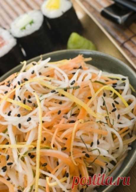 Салат японский «Намасу» из морепродуктов — рецепт