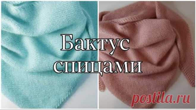 Бактус спицами для начинающих. Мастер класс.