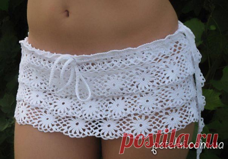 Схемы вязаных юбок, шорт, брюк крючком и спицами » Страница 8