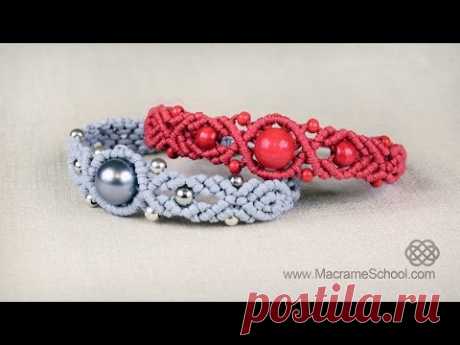 Musical Big Bead Bracelet Tutorial by Macrame School