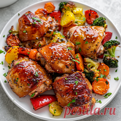 Gebackene Hähnchenschenkel mit Honig-Senf-Glasur: Ein Tanz der Aromen - mrsfoodie.de Entdecke das Rezept für gebackene Hähnchenschenkel mit Honig-Senf-Glasur - ein einfaches Gericht, das nach Griechenland schmeckt. Perfekt für jeden Anlass! - mrsfoodie.de