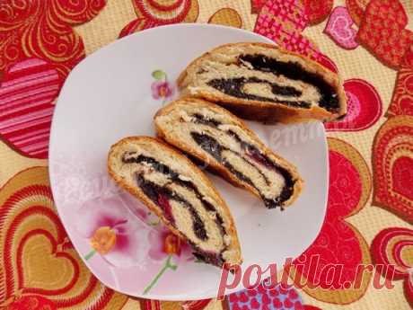 Творожный рулет с маком