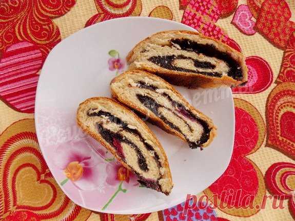 Творожный рулет с маком