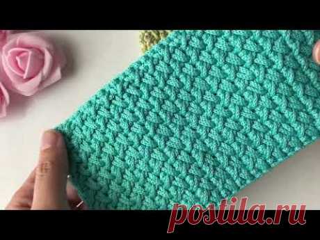Про этот узор спрашивали многие, покажу как вязать? Плотный Плетеный узор крючком