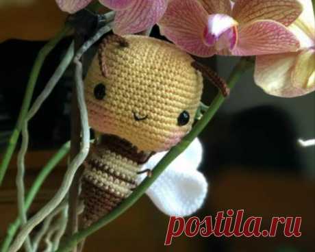 Вяжем крючком маленькую пчелку по имени Хачи 🐝 | Be Creative | Яндекс Дзен