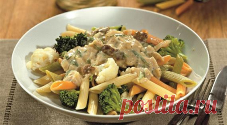 Паста с цветной капустой, брокколи и грибным соусом, пошаговый рецепт с фото Вкусная легкая паста с цветной капустой и брокколи. Особый шарм ей придадут свежие лесные грибы