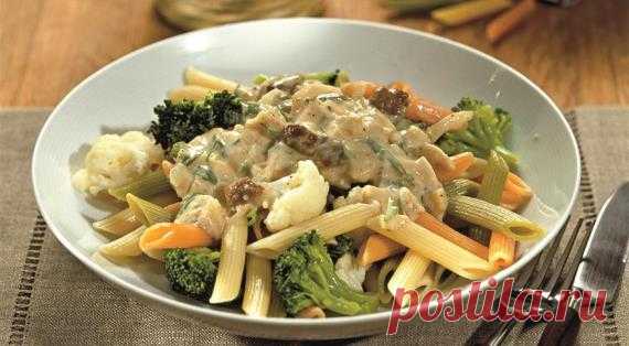 Паста с цветной капустой, брокколи и грибным соусом, пошаговый рецепт с фото Вкусная легкая паста с цветной капустой и брокколи. Особый шарм ей придадут свежие лесные грибы