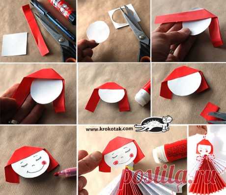 Милые куколки из бумаги — I Love Hobby — Лучшие мастер-классы со всего мира!