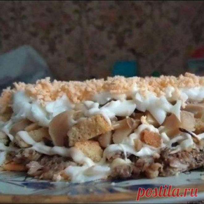 ​​Вкуснейший салат со шпротами | Самые вкусные кулинарные рецепты