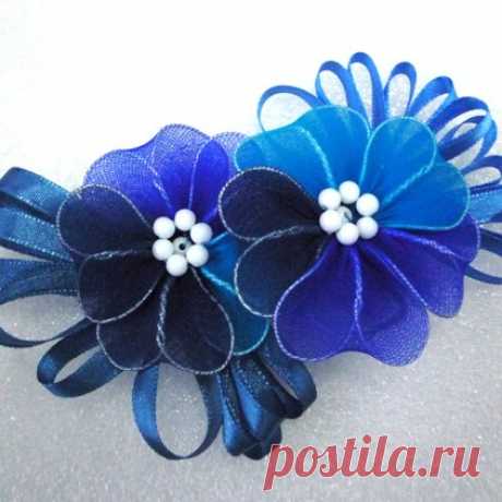 Цветочное великолепие из капрона — Рукоделие