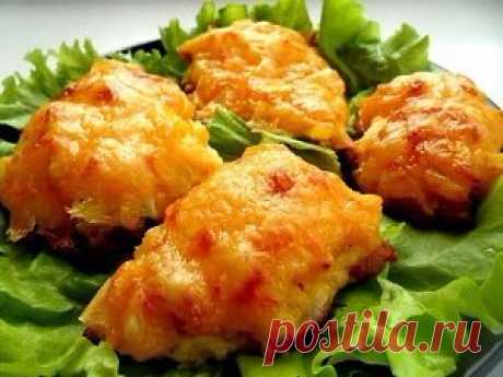 КУРИЦА, ЗАПЕЧЕННАЯ С АНАНАСАМИ И СЫРОМ