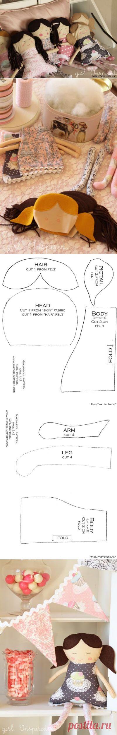 Выкройка текстильных примитивных кукол