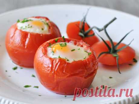 Яичница в помидоре: вкусный завтрак ~ Женские шпильки