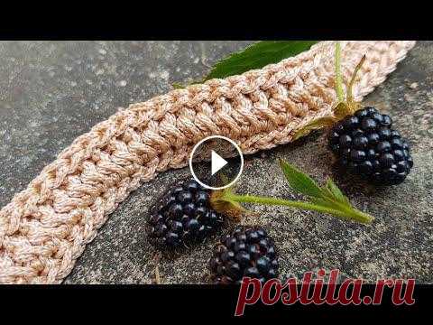 Вяжем плотный декоративный жгут крючком. ???? crochet pattern. ???? Оригинально и просто! Вяжем плотный декоративный жгут крючком. ???? crochet pattern. ???? Оригинально и просто!...