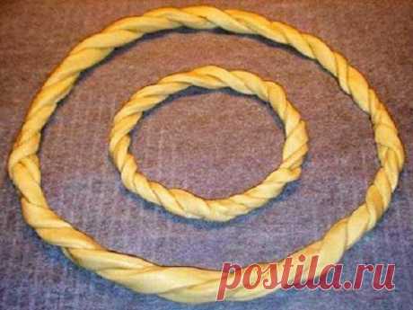 Как приготовить кружевное солнышко-колесо из дрожжевого хрущевского теста. - рецепт, ингридиенты и фотографии