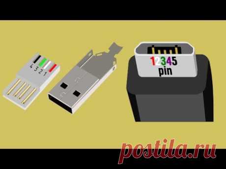 РАСПИНОВКА РАСПАЙКА USB, микро USB, мини USB