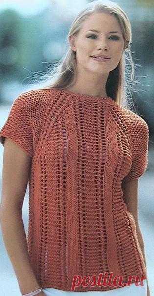 вязание спицами регланом - Сумки