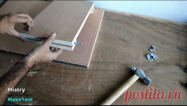 Роторный шлифовальный станок (из дрели и фанеры)