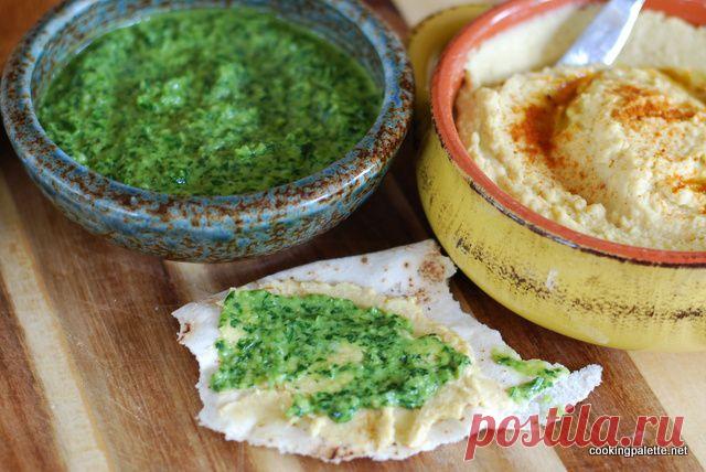 Схуг зеленый, йеменская аджика. Зеленые соусы. - Cooking Palette » Cooking Palette