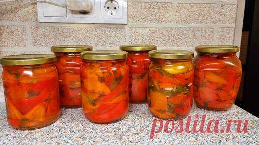 🌶🍅 Не успеваешь открыть банку, а она уже пустая! Перец по-Кавказски без стерилизации на зиму. | Вкуснейшн Life | Дзен