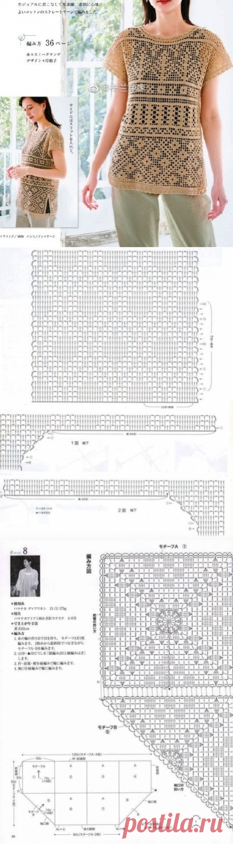 Красивые, летние наряды. Вязание в филейной технике. Схемы. | Рекомендательная система Пульс Mail.ru