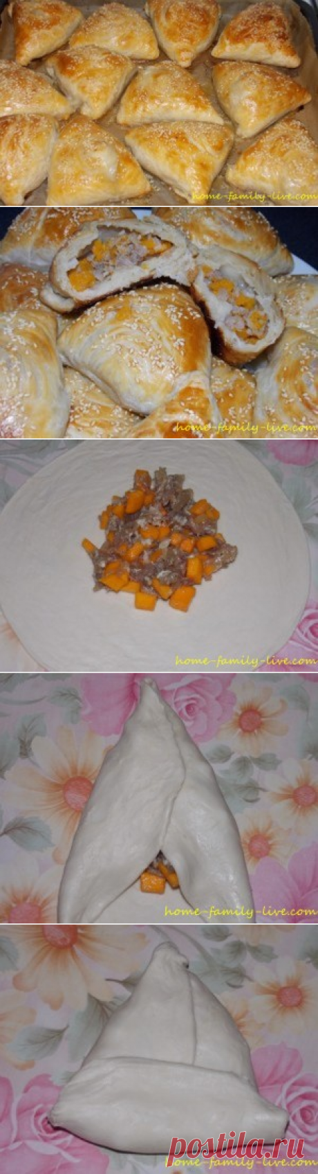 Самса с мясом и тыквой/Сайт с пошаговыми рецептами с фото для тех кто любит готовить
