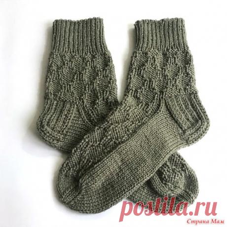 Женские носки теневыми Ромбами - Вязание - Страна Мам